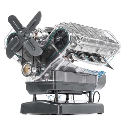 Wouueso Mini-V8-Motormodellbausatz, Verbrennungsmodell, V8-Motorsimulation, Achtzylindermotor Kann Aktiviert Werden, DIY-Spielzeug Wouueso Mini-V8-Motormodellbausatz, Verbrennungsmodell, V8-Motorsimulation, Achtzylindermotor Kann Aktiviert Werden, DIY-Spielzeug von Wouueso