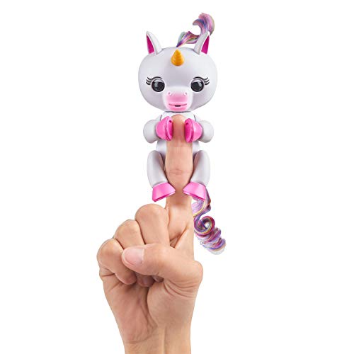 Fingerlings Einhorn weiß mit Regenbogenmähne, interaktives Spielzeug, reagiert auf Geräusche, Bewegungen und Berührungen, weiß Fingerlings Einhorn weiß mit Regenbogenmähne, interaktives Spielzeug, reagiert auf Geräusche, Bewegungen und Berührungen, weiß von Wow Wee