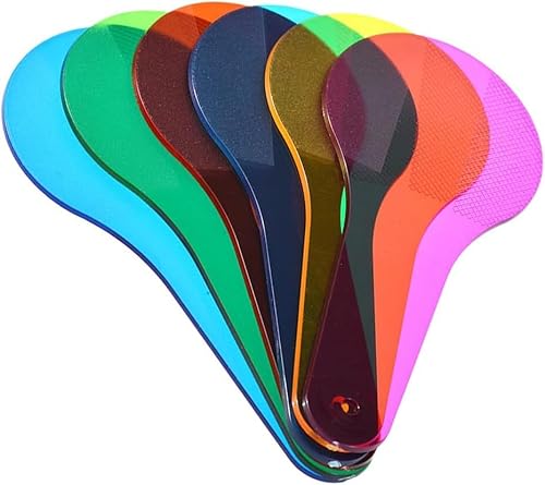 Farbpaddel, Optik-Farbfilter, Teller, Montessori, Pädagogische Wissenschaft, Pädagogische Malerei, Farbzeichnen, Kognitionswissenschaft, Farbräder für Künstler, Lern- und Bildungswerkzeuge, 6 Stück von Wpppan