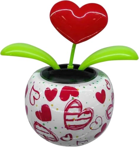 Solarbetriebene tanzende Figuren – Solarbetriebene Tanzblume, Schüttelkopf-Ornament, Herz-Schaukel tanzende Blume in Töpfen, Auto-Armaturenbrett-Dekoration, Geschenk für Spaß und Entspannung, Lern Solarbetriebene tanzende Figuren – Solarbetriebene Tanzblume, Schüttelkopf-Ornament, Herz-Schaukel tanzende Blume in Töpfen, Auto-Armaturenbrett-Dekoration, Geschenk für Spaß und Entspannung, Lern von Wpppan