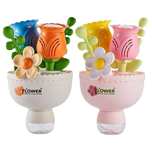 Blasenmaschine | Blumenstrauß Blasgerät Kleinkinderspielzeug - Batteriebetriebenes Spielset mit bunter Beleuchtung für draußen, perfekt für Kinder zu Halloween Geburtstag und Blasenmaschine | Blumenstrauß Blasgerät Kleinkinderspielzeug - Batteriebetriebenes Spielset mit bunter Beleuchtung für draußen, perfekt für Kinder zu Halloween Geburtstag und von Wpsagek