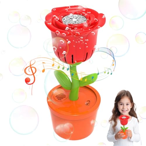 Blumenblasenmaschine, Bubble Machine für Kinder | Rosenblumenblasenhersteller Batterie mit farblich ändernden LED -Leuchten,Leckproofes süßes tragbares Sommer -Outdoor -Spielzeug für Blumenblasenmaschine, Bubble Machine für Kinder | Rosenblumenblasenhersteller Batterie mit farblich ändernden LED -Leuchten,Leckproofes süßes tragbares Sommer -Outdoor -Spielzeug für von Wpsagek