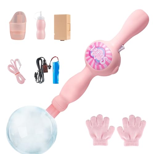 Bubble Fog Wand | Blasmaschine Mit Beleuchtung | Handliches Strandspielzeug Elektrischer Blasapparat Geschenkidee Für Garten Pool Hinterhof Nutzung von Wpsagek