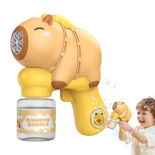 Bubble Machine, elektrische Bubble Machine | Süße Capybara -Bubble -Maschine für Kinder - Sommer im Freien, lustige Partyaktivitäten für Parks, Strände, Hinterhöfe von Wpsagek