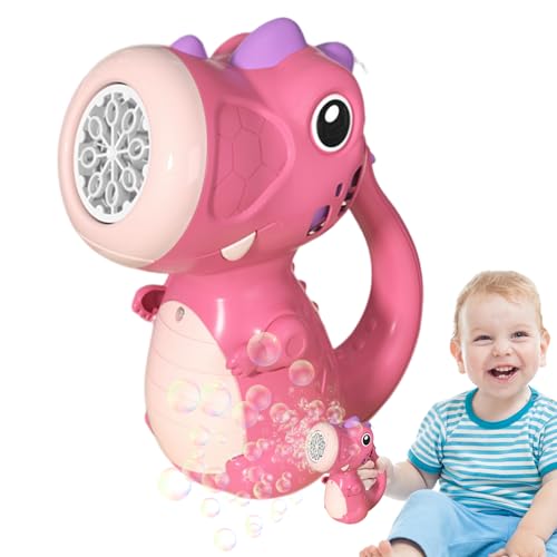 Dinosaurier Blasenstab | Automatischer Seifenblasen Bläser,Elektrisches Automatisches Spielzeug Mit Licht & Musik Für Kindergeburtstag Pool Party Hochzeit von Wpsagek