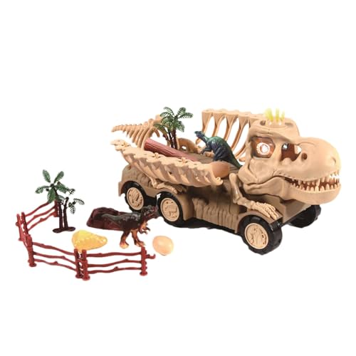 Dinosaurier-LKW-Set, Dinosaurier-Fahrzeugspielzeug | Cartoon-Transportwagen für Kinder,Niedlicher Dinosaurier-Liebhaber-Spielzeug-LKW, tragbares Fahrzeugspielzeug für Zuhause, Kindergarten, Kinderzimm von Wpsagek