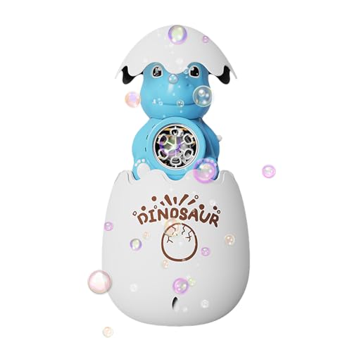 Kinder Seifenblasenmaschine - Dinosaurier-Ei LED Blasgerät - Interaktives Lernspielzeug Mit LED-Effekten Tragbarer Blasenspaß Für Kinder Gartenpartys Geburtstage Ostern Weihnachten von Wpsagek