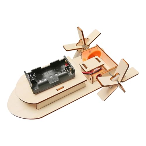 Wissenschaftliches Lernboot Modell - Fesselndes Wissenschafts-Montagepuzzle - Tragbares Feinmotorik-Lernspiel Mit Wiederverwendbarem Elektroboot Für Kinder & Klassenzimmer von Wpsagek