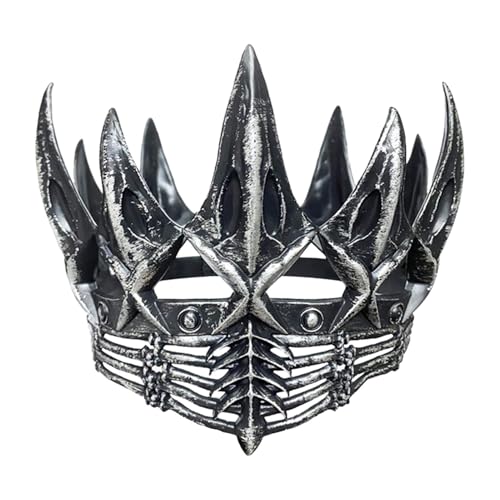 Wpsagek Krähekrone Halloween Gothic Krone Kostüm, Vintage Rabenkrone Kopfschmuck Für Damen Herren, Schwarze Krone Halloween Cosplay Kostümzubehör von Wpsagek