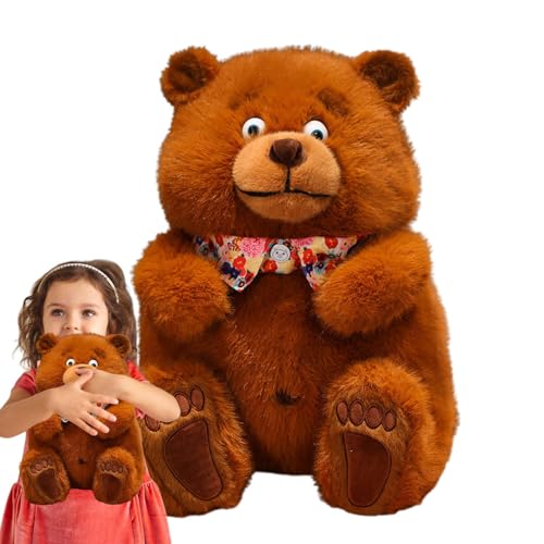 Wpsagek Niedlicher Bärenplüsch, Bär ausgestopftes Tier, Süßes brauner Bärtierplüsch, Sammler -Cartoon Schlafpuppe für Kinder, Huggable Companion für Heimwagen Wohnzimmer Schlafzimmer Wpsagek Niedlicher Bärenplüsch, Bär ausgestopftes Tier, Süßes brauner Bärtierplüsch, Sammler -Cartoon Schlafpuppe für Kinder, Huggable Companion für Heimwagen Wohnzimmer Schlafzimmer von Wpsagek