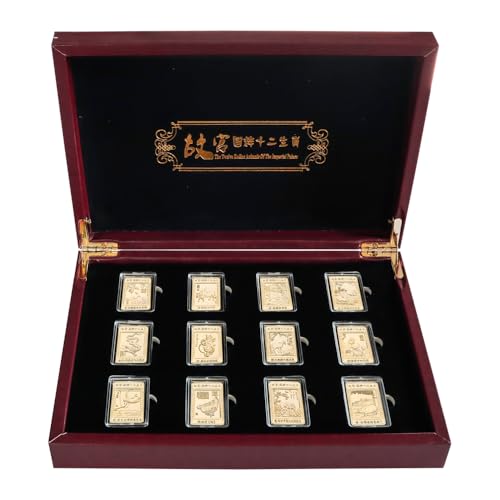 12 Sternzeichen Münzen in Geschenkbox - Chinesisches Neujahrs-Gedenkset für Familie, Freunde & Glückssucher 12 Sternzeichen Münzen in Geschenkbox - Chinesisches Neujahrs-Gedenkset für Familie, Freunde & Glückssucher von Wr