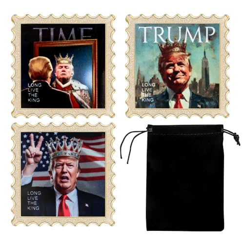 The 45/47th President Donald J. Trump Coin The Second Presidential Term Challenge Coins (3pcs) von Wr