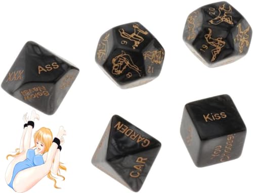 WreGmgg Fünf Schwarze Alien-Würfel Sammlung, Original Spielzeug Geschenk - K3 WreGmgg Fünf Schwarze Alien-Würfel Sammlung, Original Spielzeug Geschenk - K3 von WreGmgg