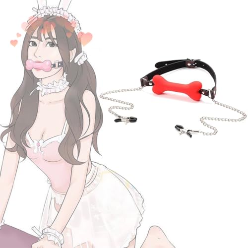 WreGmgg Roter Hund Knochen Schmuck, Dekorative Gesichtsschmuck, Einzeln, Silikon, Leicht Und Bequem Zu Tragen, EinheitsgrößE, Geeignet FüR Partys, Cosplay, Halloween, Original Geschenk -Z WreGmgg Roter Hund Knochen Schmuck, Dekorative Gesichtsschmuck, Einzeln, Silikon, Leicht Und Bequem Zu Tragen, EinheitsgrößE, Geeignet FüR Partys, Cosplay, Halloween, Original Geschenk -Z von WreGmgg