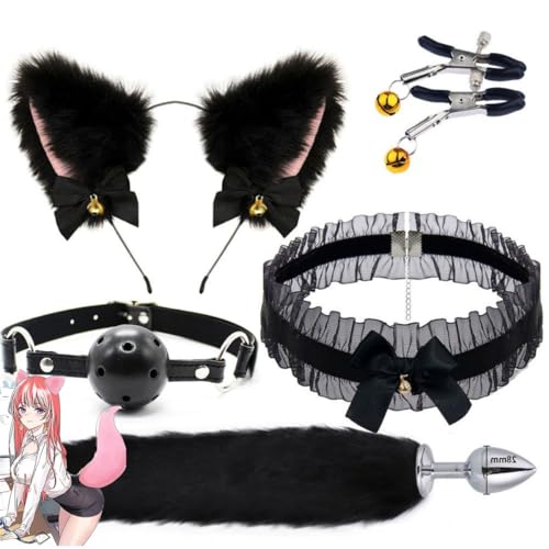 WreGmgg Schwarze Spitze Fuchs KostüM Set, FüR Cosplay & Partys, Einzelset, EinheitsgrößE, Geeignet FüR Cosplay Veranstaltungen, Partys, Wesentliche Fotoshootings, Original Gift-Z WreGmgg Schwarze Spitze Fuchs KostüM Set, FüR Cosplay & Partys, Einzelset, EinheitsgrößE, Geeignet FüR Cosplay Veranstaltungen, Partys, Wesentliche Fotoshootings, Original Gift-Z von WreGmgg