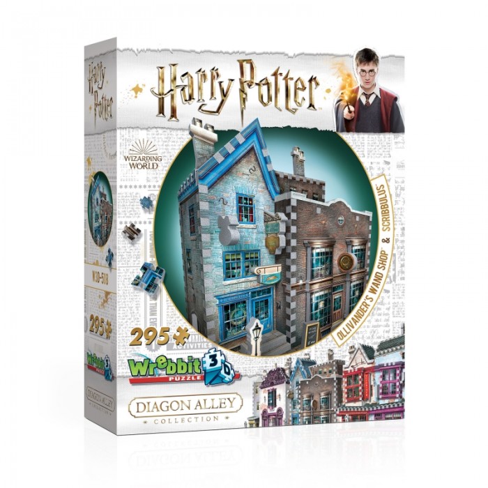 Wrebbit 3D - 3D Puzzle - Harry Potter (TM) - Ollivander's Wand Shop & Scribbulus - 295 Teile von Wrebbit 3D