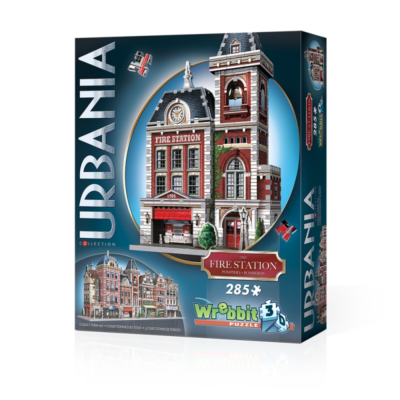 Wrebbit 3D 3D Puzzle - Urbania Collection - Feuerwehrhaus 285 Teile Puzzle Wrebbit-3D-0505 von Wrebbit 3D