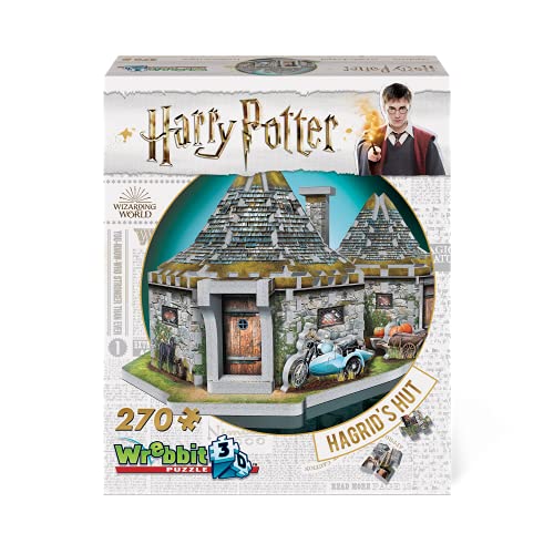 Wrebbit3D HOGHAG Hagrid's Hut Harry Potter Puzzle, Multicolor, (270-Piece) von Wrebbit