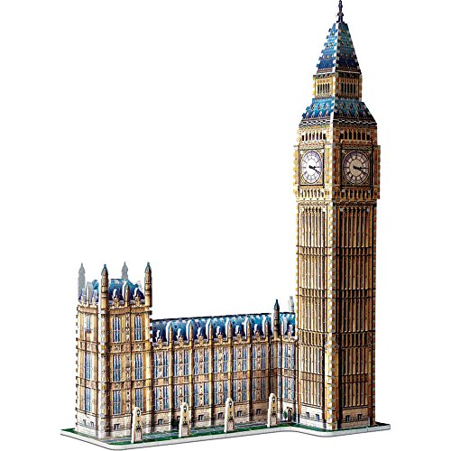 Wrebbit 3D W3D-2002 - Big Ben und House Of Parliament - Queen Elisabeth Tower, 3D-Puzzle von Wrebbit