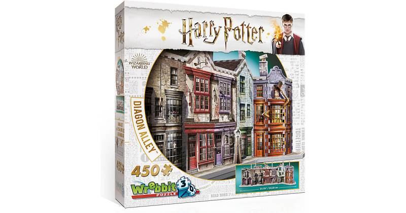 3D Puzzle Harry Potter Winkelgasse, 450 Teile von Wrebbit