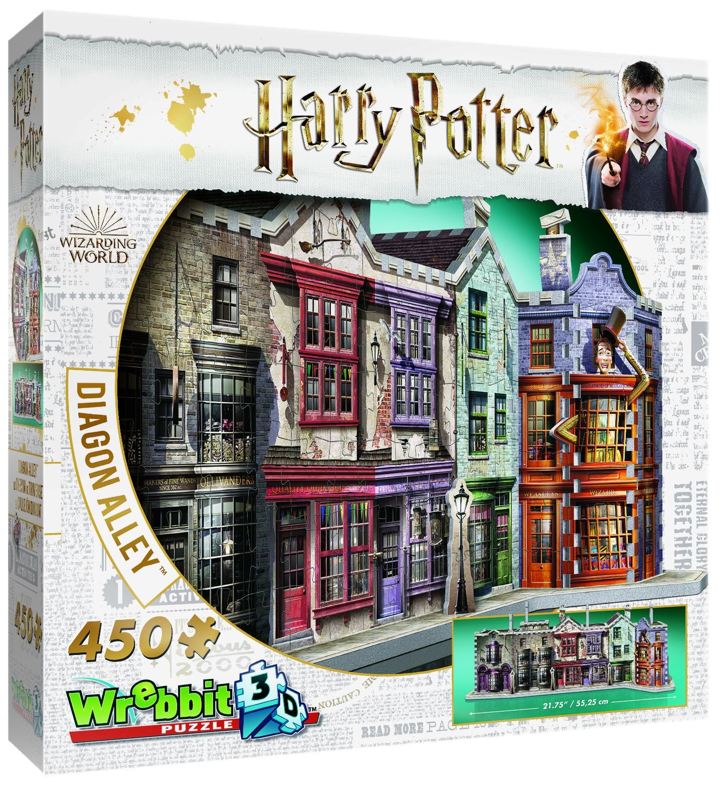 Harry Potter 3-D Puzzle Winkelgasse 450 Teile von Wrebbit