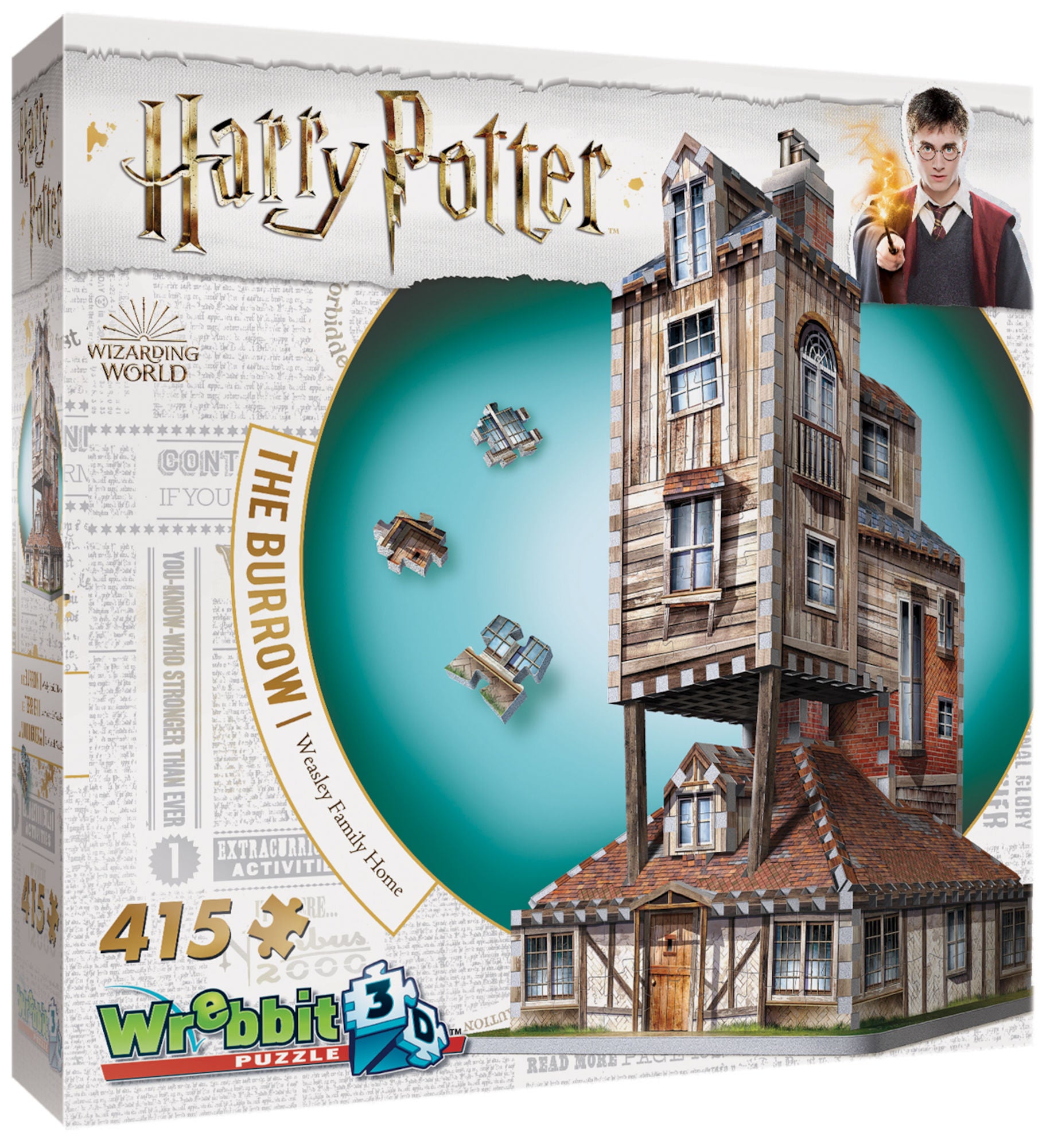 Harry Potter 3D-Puzzle Fuchsbau 415-teilig von Wrebbit