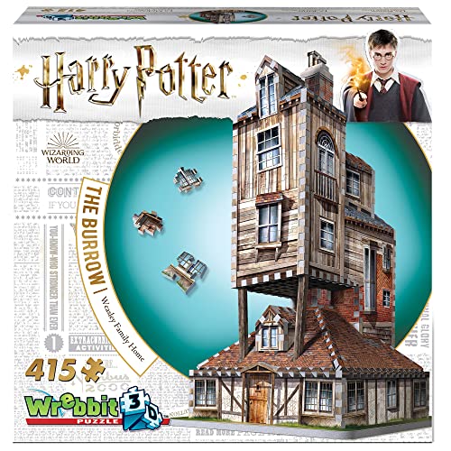 Wrebbit3D , Harry Potter: The Burrow - The Weasley's Family Home (415pc) , 3D Puzzle , Ages 14+ von Wrebbit