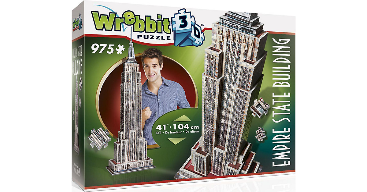 Wrebbit 3D Puzzle 975 Teile Empire State Building von Wrebbit