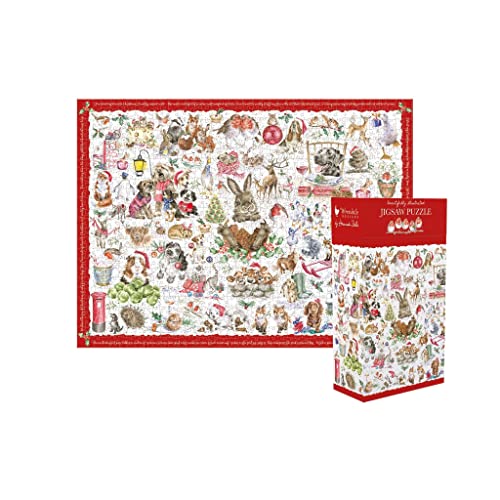 Wrendale Designs von Hannah Dale Wrendale Designs – 'The Country Set Christmas' Puzzle von Wrendale Designs by Hannah Dale