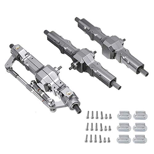 Wresetly Metal Vorne Mitte Hinten BrüCken Achse Getriebe für WPL B16 B36 FY004 1/16 RC Auto LKW Upgrade Teile ZubehöR von Wresetly