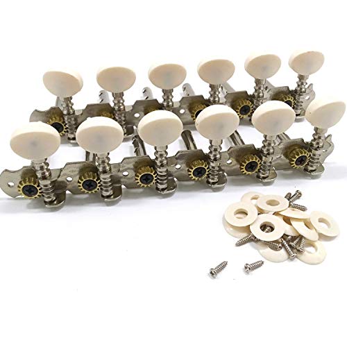 Wresetly Stimmspitzen für Akustikgitarre, 12 Saiten, verchromt, 6L, 6R, Instrumente für akustische Gitarre, Zubehör Wresetly Stimmspitzen für Akustikgitarre, 12 Saiten, verchromt, 6L, 6R, Instrumente für akustische Gitarre, Zubehör von Wresetly