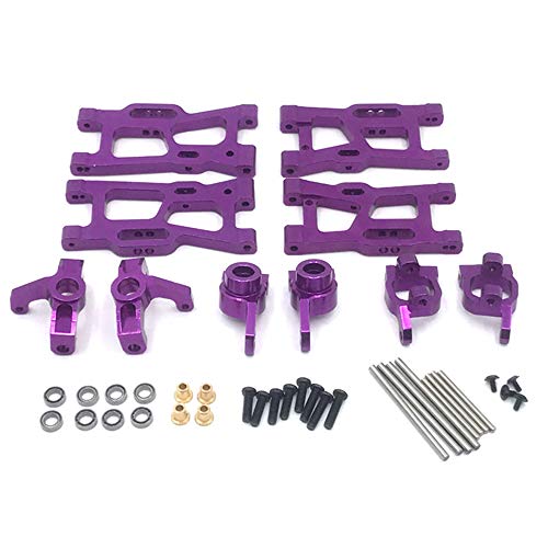 Wresetly Upgrade-Teile für schwenkbare Lenkbecher aus Metall für 144001 1/14 124018 124019 1/12 Autozubehör, Violett Wresetly Upgrade-Teile für schwenkbare Lenkbecher aus Metall für 144001 1/14 124018 124019 1/12 Autozubehör, Violett von Wresetly