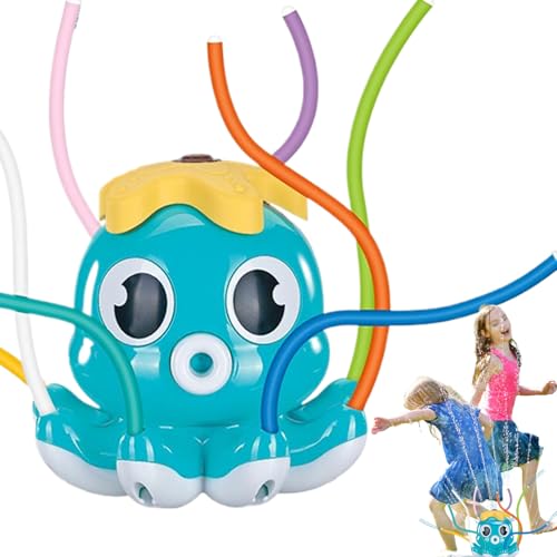 Kids Water Sprinkler, Octopus-Shaped Yard Sprinkler with 8 Swinging Tubes, Fun Outdoor Water Sprayer Toy for Boys and Girls Ages 3+, Perfect for Garden Play, Lawn Parties, School Events Kids Water Sprinkler, Octopus-Shaped Yard Sprinkler with 8 Swinging Tubes, Fun Outdoor Water Sprayer Toy for Boys and Girls Ages 3+, Perfect for Garden Play, Lawn Parties, School Events von Wrohto