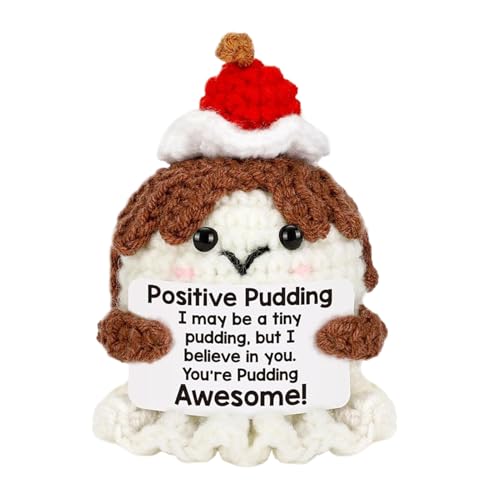 Positive Support Crochet, Emotional Support Crochet Pudding, Soft Plush Doll Toys with Motivational Words for Birthday, Nurse, Teacher, Friends and Graduation, 3.94x2.56 inches Positive Support Crochet, Emotional Support Crochet Pudding, Soft Plush Doll Toys with Motivational Words for Birthday, Nurse, Teacher, Friends and Graduation, 3.94x2.56 inches von Wrohto