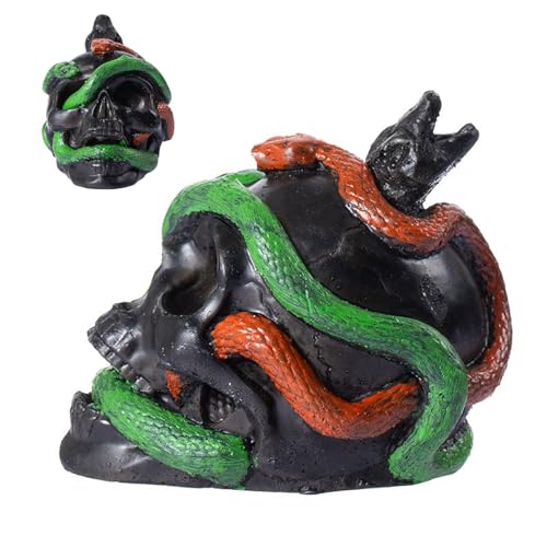 Screaming Whistle, Skull Snake Scream Prank Prop With Realistic Sound, Spooky Party Accessory For Halloween, Haunted House, Costume Parties, Trick Gags, Easy To Use, 2.87x3.82x3.03 In von Wrohto
