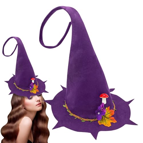 Wrohto - Halloween Hexenhut Filz Hexenhut Schwarz Hexenkostüm Wolle Hexen Zubehör Fasching Hut Damen Hexenhut Festival Hexen Kleidung Gruseliges Kostüm Zubehör Hexen Party Hut Wrohto - Halloween Hexenhut Filz Hexenhut Schwarz Hexenkostüm Wolle Hexen Zubehör Fasching Hut Damen Hexenhut Festival Hexen Kleidung Gruseliges Kostüm Zubehör Hexen Party Hut von Wrohto