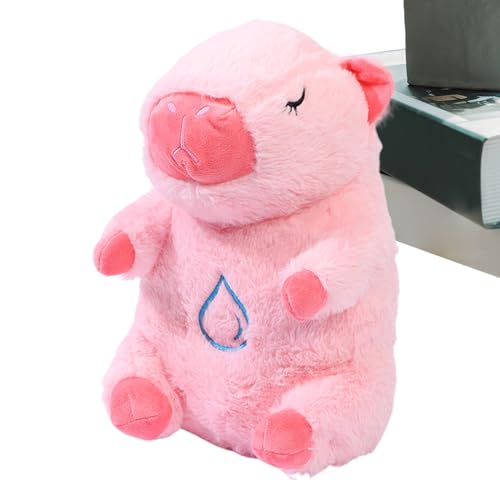 Wrohto Heartbeat Stuffed Animal, Sleeping Snuggle Plush Toy, Plush+ABS Breathing Otter Sleep Buddy with Soothing Music and Light, Comfort Toy for, Kids, Boys, and Girls, Bedtime Companion, 28cm von Wrohto