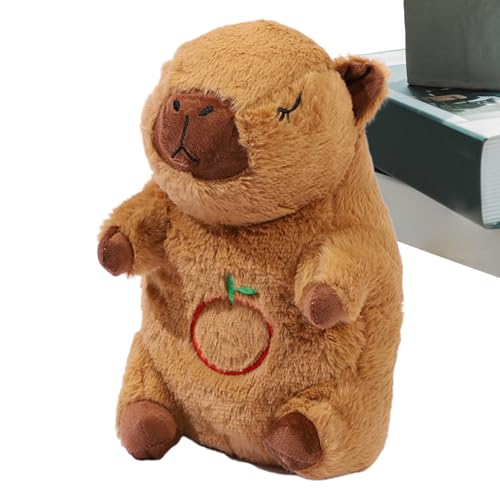 Wrohto Heartbeat Stuffed Animal, Sleeping Snuggle Plush Toy, Plush+ABS Breathing Otter Sleep Buddy with Soothing Music and Light, Comfort Toy for, Kids, Boys, and Girls, Bedtime Companion, 28cm von Wrohto