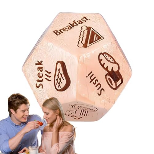 Wrohto Lebensmittelentscheidungswürfel | Holz-Lebensmittel-Entscheidungswürfel für Paare, multifunktionale Date-Nacht-Würfel mit niedlichen Mustern für Freund, Freundin, Ehemann, Ehefrau Wrohto Lebensmittelentscheidungswürfel | Holz-Lebensmittel-Entscheidungswürfel für Paare, multifunktionale Date-Nacht-Würfel mit niedlichen Mustern für Freund, Freundin, Ehemann, Ehefrau von Wrohto