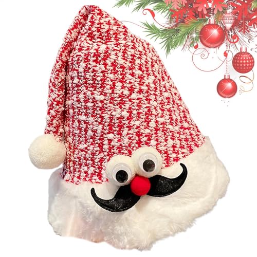 Wrohto Niedliche Weihnachtsmütze, rote Nikolausmütze, Pailletten-Weihnachtsmannmütze, Hirschgeweih Weihnachtsmütze, Urlaubsmütze, Festliche Mütze, Uni Weihnachtszubehör, funkelnde Urlaubsmütze Wrohto Niedliche Weihnachtsmütze, rote Nikolausmütze, Pailletten-Weihnachtsmannmütze, Hirschgeweih Weihnachtsmütze, Urlaubsmütze, Festliche Mütze, Uni Weihnachtszubehör, funkelnde Urlaubsmütze von Wrohto