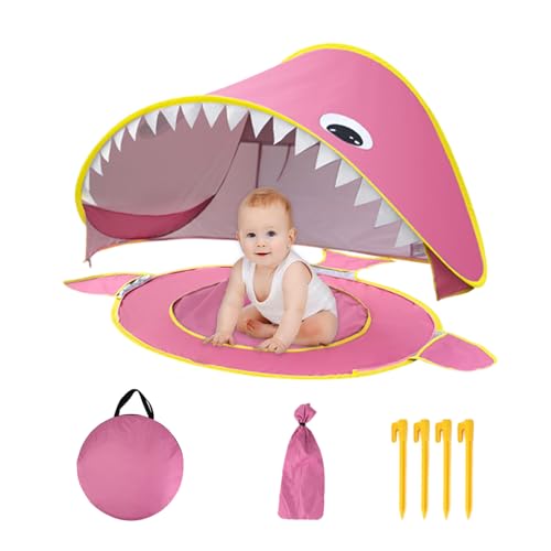 Wrohto Outdoor -Zelt für Kinder, Spielhauszelt - Cartoon Campingspiel Zelt,UV-Schutz wasserdicht mit integriertem kleinem Pool, Faltbarer tragbarer Sonnenschutz für das Campingfischen in der Familie Wrohto Outdoor -Zelt für Kinder, Spielhauszelt - Cartoon Campingspiel Zelt,UV-Schutz wasserdicht mit integriertem kleinem Pool, Faltbarer tragbarer Sonnenschutz für das Campingfischen in der Familie von Wrohto