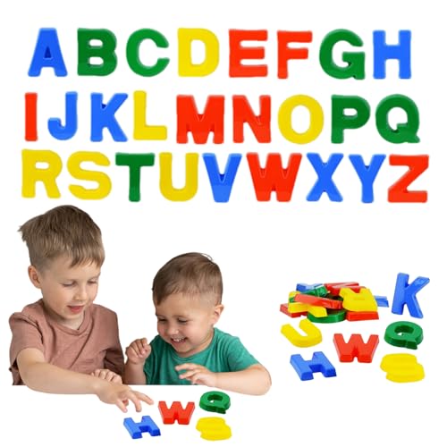 Wrohto Sand Molds for Beach, 26PCS Educational Alphabet Learning Toys, ABS Colorful Play Set for Creative Learning, Perfect for Beach, Parties, and Home Activities, 11.4x2.7x9 Inches von Wrohto