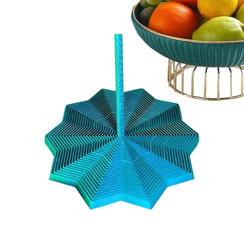 Wrohto Spiral Stress Toy, Polygonspielzeug, expandierende Ornament mit Griff, interaktives Zappel für Bett, Weihnachten, Bücherregal, Desktop, Schule, Arbeitsplatz, Jugend, Erwachsene von Wrohto