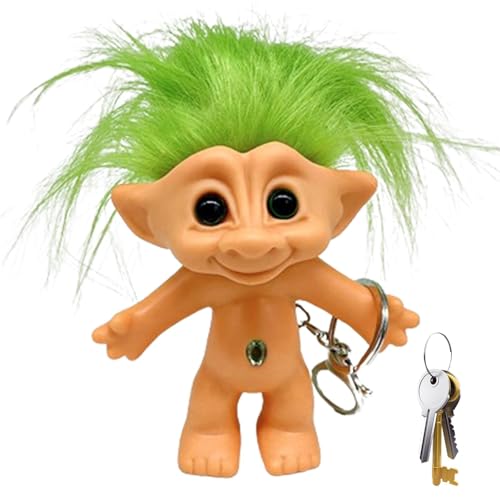 Wrohto Trollpuppen-Schlüsselanhänger, Troll-Puppen-Schlüsselanhänger, 10 cm, Anti-Verlust-Schlüsselanhänger für Sammlungen, Schulprojekte, Kunst und Handwerk, Partygeschenke Wrohto Trollpuppen-Schlüsselanhänger, Troll-Puppen-Schlüsselanhänger, 10 cm, Anti-Verlust-Schlüsselanhänger für Sammlungen, Schulprojekte, Kunst und Handwerk, Partygeschenke von Wrohto