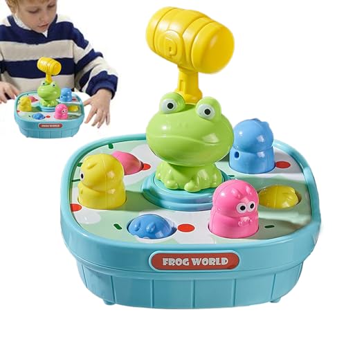 Wrohto Whack-A-Mole Game, Early Learning Pounding Toy, ABS Interactive Educational Toddler Toy with Hammer for Boys & Girls Ages 18+ Months, Developmental Sensory Activity Game, 17x17x16.5cm Wrohto Whack-A-Mole Game, Early Learning Pounding Toy, ABS Interactive Educational Toddler Toy with Hammer for Boys & Girls Ages 18+ Months, Developmental Sensory Activity Game, 17x17x16.5cm von Wrohto