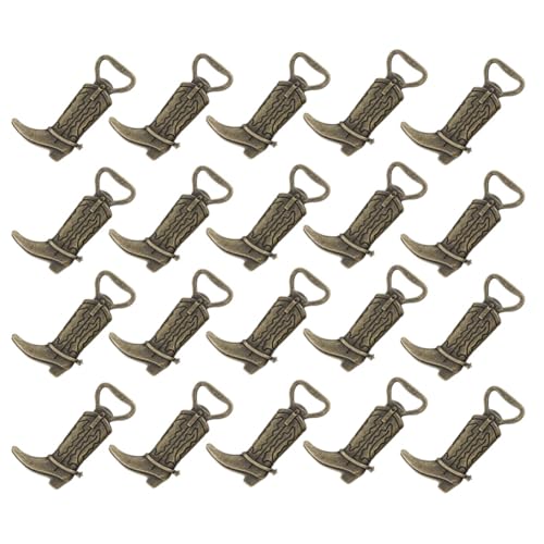 Wrtysully 20er-Pack Flaschenöffner im Cowboystiefel-Design, Hochzeitsgeschenke, Bierflaschenöffner im Vintage-Stil, Hochzeitsgeschenke, Old Cyan von Wrtysully