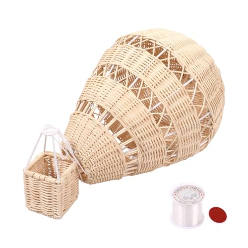 Wrtysully Handgewebte Rattan Heiß Luft Ballon Kinderzimmer Wand Dekoration BöHmische Kinder Dekoration Foto Requisiten von Wrtysully
