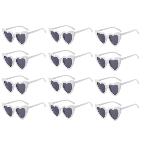 Wrtysully Herzförmige Sonnenbrille für Hochzeit, Junggesellenabschied, Brille für Brautjungfer, Trauzeugen, Geschenke für Trauzeugen, von Wrtysully