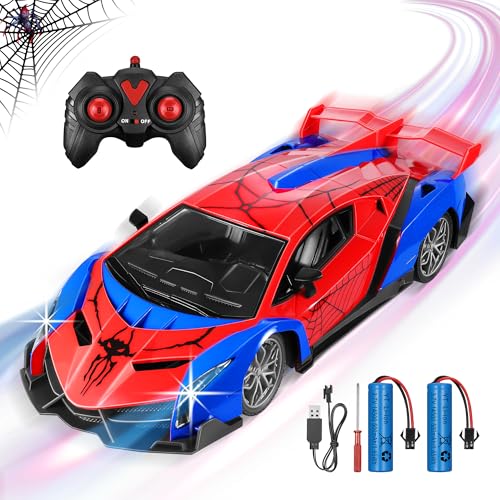 Wrymish Ferngesteuertes Auto Spider Spielzeug ab 3 4 5 6 7 8 9 Jahre Junge Mädchen, Aufladbares RC Auto mit Fernbedienung mit LED Licht, 1:18 Drift RC Car, Kinder Weihnachts Geburtstags Geschenke Wrymish Ferngesteuertes Auto Spider Spielzeug ab 3 4 5 6 7 8 9 Jahre Junge Mädchen, Aufladbares RC Auto mit Fernbedienung mit LED Licht, 1:18 Drift RC Car, Kinder Weihnachts Geburtstags Geschenke von Wrymish