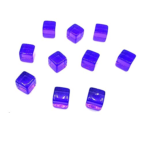 Wsdsgz 200pcs/set Six Sided Acryl Dices Square Corner Blankes Dices Clear Board Game Gravur Farbenfrohe Dices Bildungsspielzeug von Wsdsgz